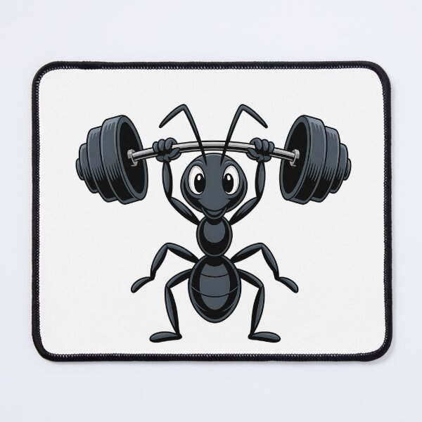 Item preview, Tiny but Mighty – When Strength Defies Size Ant Lifting Barbell Design designed and sold by Opalook.