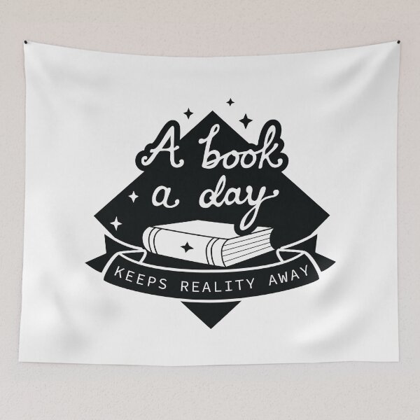Item preview, A Book A Day - Book Lover Design designed and sold by LellsCreates.