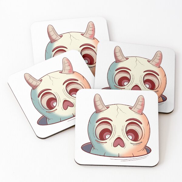 Item preview, Horned ghost peeking out of a hole designed and sold by DaveDanchuk.