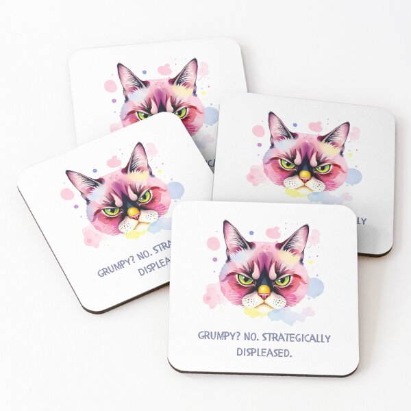 Item preview, Strategically Displeased | Grumpy Cat Meme for Tactical Mood Masters designed and sold by Ryldra-Art.