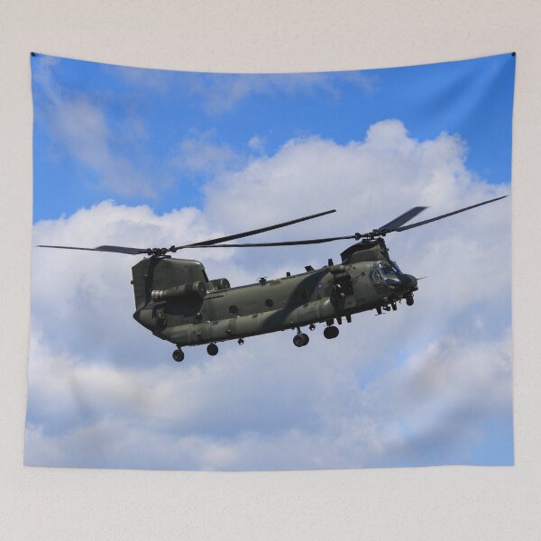 Item preview, Chinook Flying Past Clouds designed and sold by Aham Photos.
