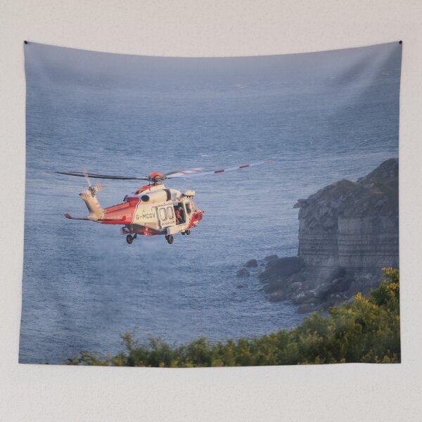 Item preview, HM Coastguard performing a rescue designed and sold by Aham Photos.