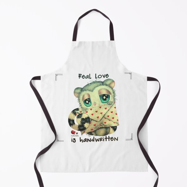Item preview, Real love is handwritten - cute lemur with love letter - retro style designed and sold by Plakartis.