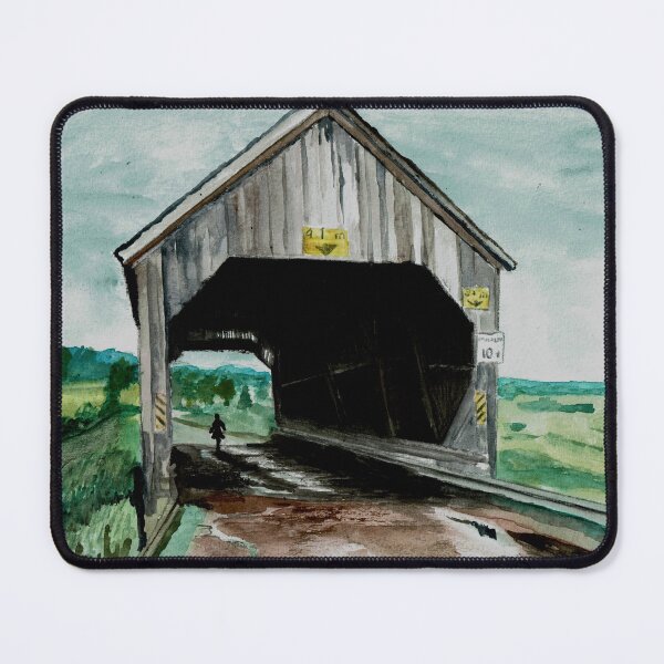 Item preview, Covered Bridge -  Memramcook - River #4 (Boudreau) designed and sold by Dureall Ramsdell.