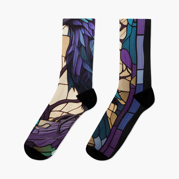 Item preview, Raven - Stained Glass designed and sold by ShadowAndSlate.