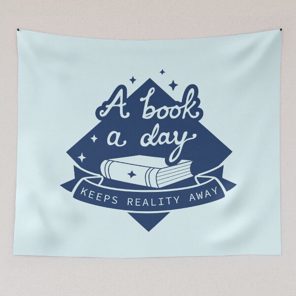 Item preview, A Book A Day - Book Lover Design designed and sold by LellsCreates.
