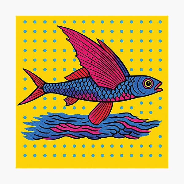 Item preview, Flying Fish POP Art designed and sold by Lifer art and design.