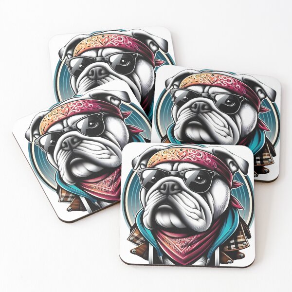 Item preview, motor rider bulldog designed and sold by StickerManiaBE.