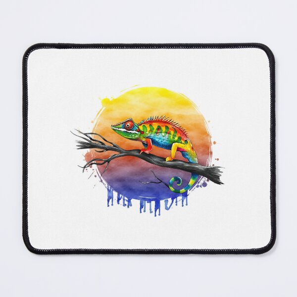 Item preview, Colorful chameleon heart of the jungle designed and sold by Ann Miu Deluxe.