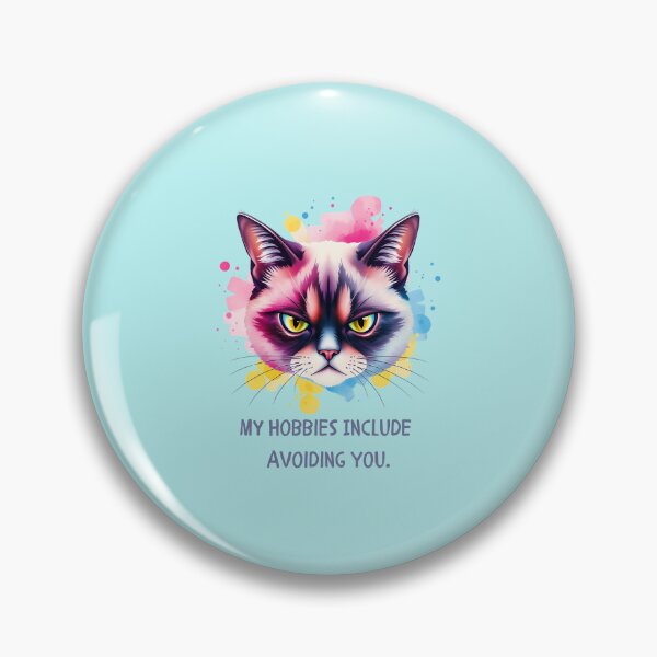 Item preview, Avoiding You Is My Hobby | Grumpy Cat Meme for Anti-Social Vibes designed and sold by Ryldra-Art.