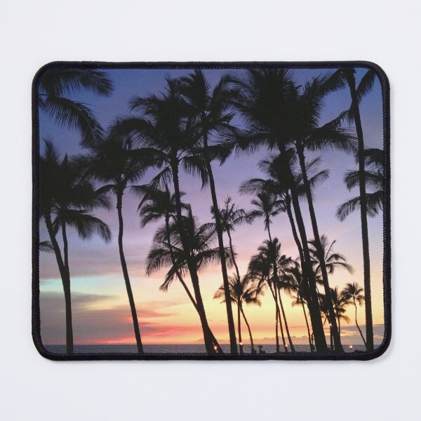 Item preview, Hawaii Palm Tree Beach Sunset Tropical Hawaiian Photo Art designed and sold by alohagiftbox.