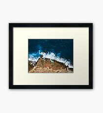 An aerial shot of the Salt Pans in Marsaskala Malta Framed Print