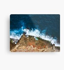 An aerial shot of the Salt Pans in Marsaskala Malta Metal Print