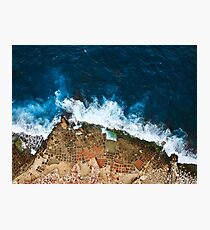 An aerial shot of the Salt Pans in Marsaskala Malta Photographic Print