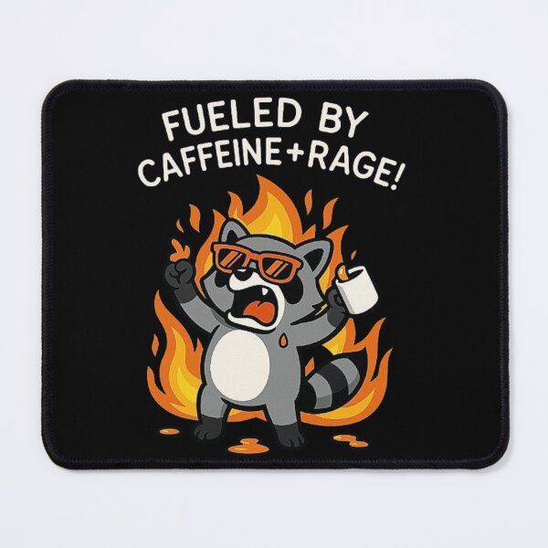 Item preview, Angry Raccoon Fueled by Coffee and Chaos | Funny Caffeine Lover Design designed and sold by love3617.