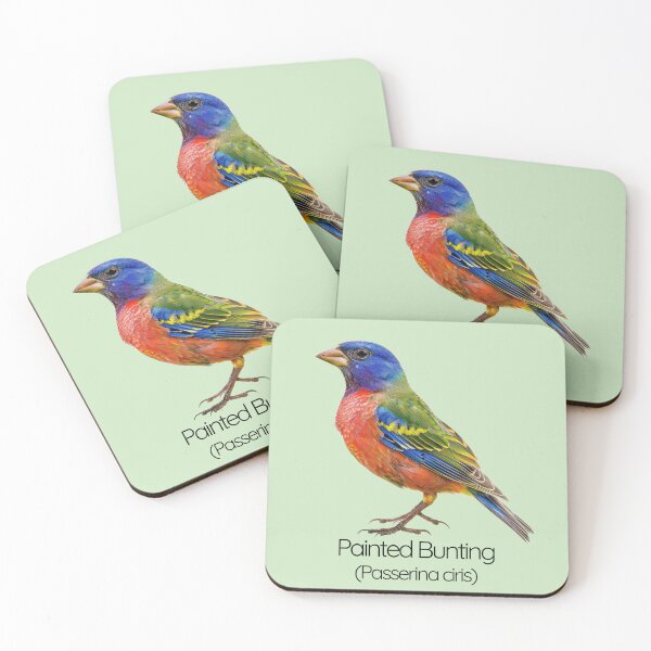 Item preview, Painted Bunting | Nature’s Living Masterpiece in Vivid Color designed and sold by The Digital Compass.