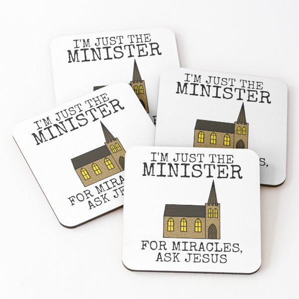 Item preview, I'm Just The Minister, For Miracles Ask Jesus, Church Funny designed and sold by doodlerob.
