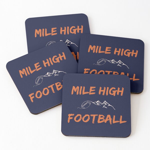 Item preview, Mile High Football – Orange Football & Mountain Line Art designed and sold by Miner12055.