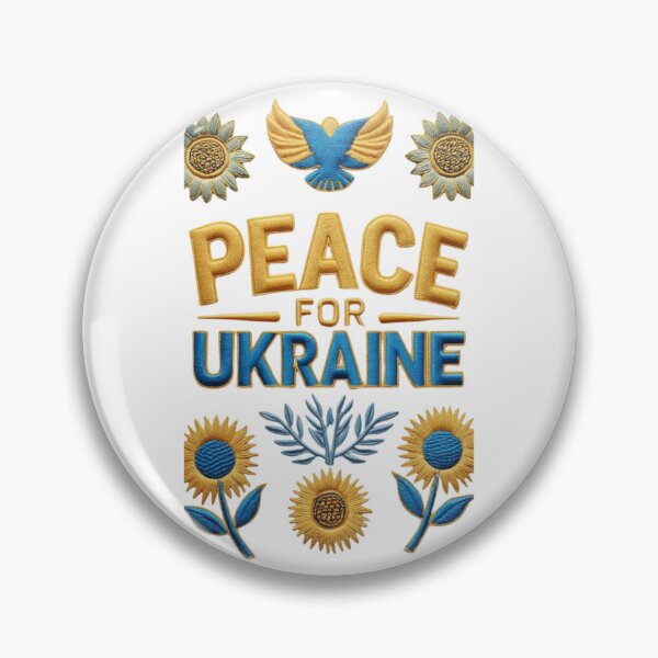 Item preview,  I Stand With Ukraine Embroidered Patch Peace Support Design designed and sold by ArtDesignTp.