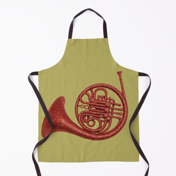 Item preview, Glistening red Glitter French Horn designed and sold by Meandmyshop.