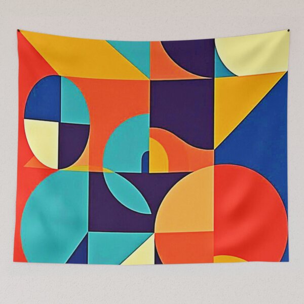 Item preview, Colorful Modern Geometry designed and sold by Health And Fitness Posts e-Store.