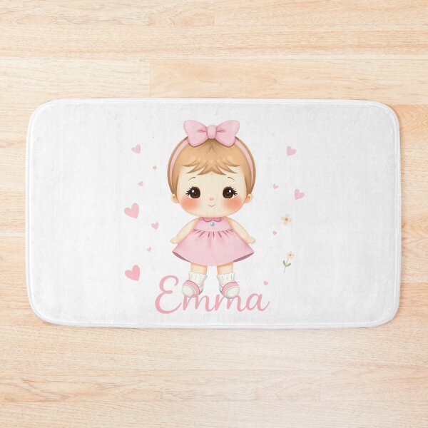 Item preview, Emma Baby Girl Name – Cute Doll Illustration in Pastel Style designed and sold by daila70.