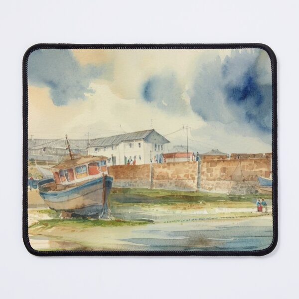 Item preview, Paignton Harbour2(watercolour + AI) designed and sold by artsmeow.