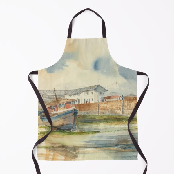 Item preview, Paignton Harbour2(watercolour + AI) designed and sold by artsmeow.