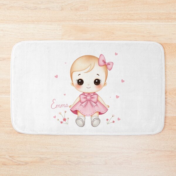 Item preview, Emma Baby Girl Name – Cute Doll Illustration in Pastel Style designed and sold by daila70.