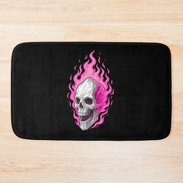Item preview, Skull in Pink Flames  designed and sold by FarieArt.
