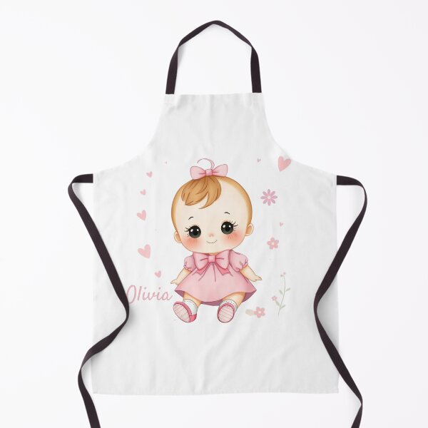 Item preview, Olivia Baby Girl Name – Cute Doll Illustration in Pastel Style designed and sold by daila70.