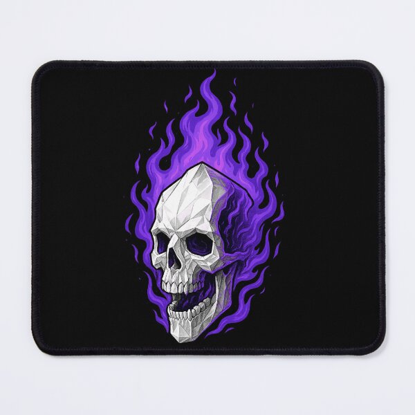 Item preview, Skull in Purple Flames  designed and sold by FarieArt.