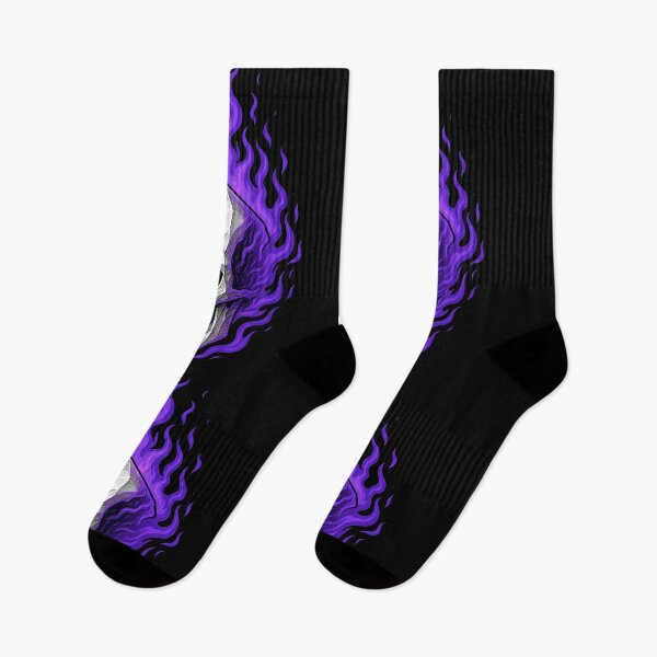 Item preview, Skull in Purple Flames  designed and sold by FarieArt.