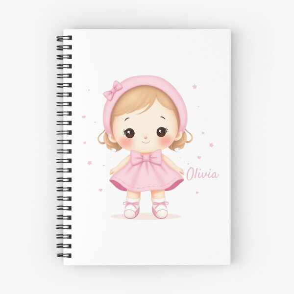 Item preview, Olivia Baby Girl Name – Cute Doll Illustration in Pastel Style designed and sold by daila70.