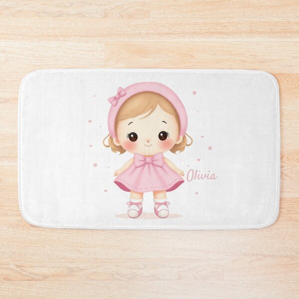 Item preview, Olivia Baby Girl Name – Cute Doll Illustration in Pastel Style designed and sold by daila70.