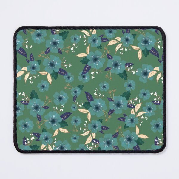 Item preview, Wildflower floral pattern in watercolor style on a green background designed and sold by Martapp.