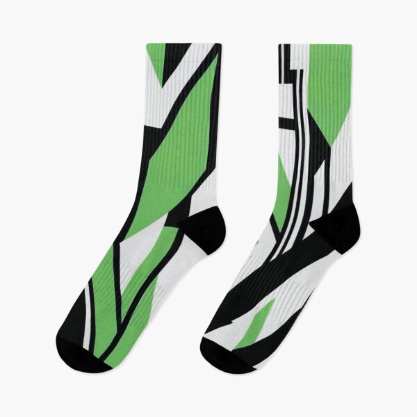Item preview, Lime Green Aztec Tribal Inspired Geometric Stepped Glyphs  designed and sold by Hanging On By A Staple.