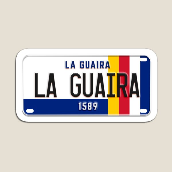 Item preview, License plate from La Guaira, Venezuela. designed and sold by 1989Ve&Co.