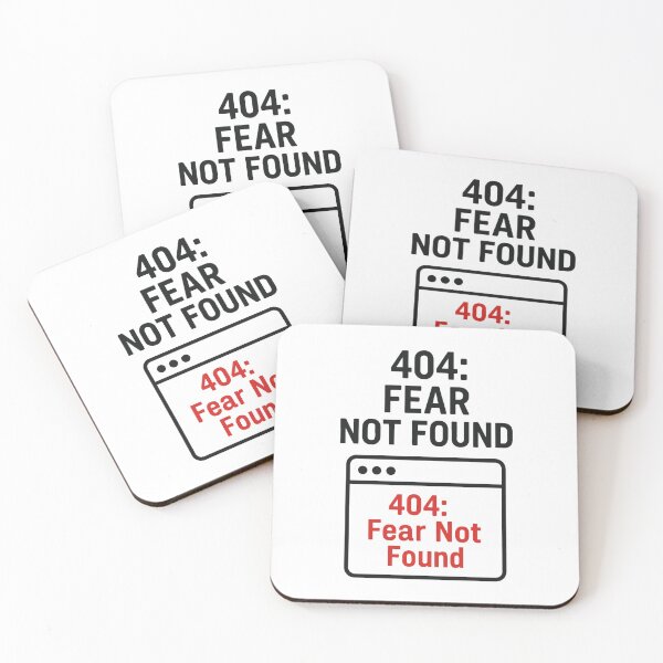 Item preview, 404: FEAR NOT FOUND designed and sold by TheWonkyEaselCo.