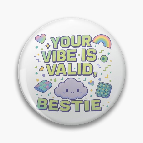 Item preview, Your Vibe Is Valid, Bestie | Pastel Affirmation Kawaii Digital Art 2025 designed and sold by AnnDesignStudio.