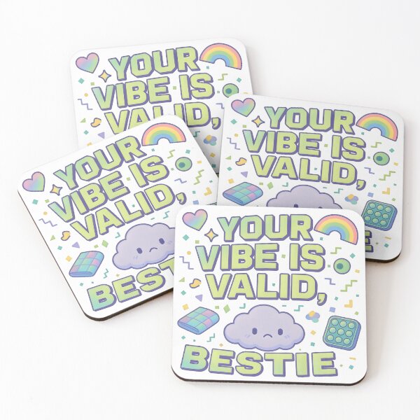 Item preview, Your Vibe Is Valid, Bestie | Pastel Affirmation Kawaii Digital Art 2025 designed and sold by AnnDesignStudio.