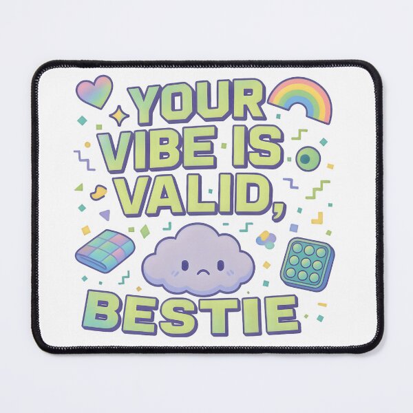 Item preview, Your Vibe Is Valid, Bestie | Pastel Affirmation Kawaii Digital Art 2025 designed and sold by AnnDesignStudio.