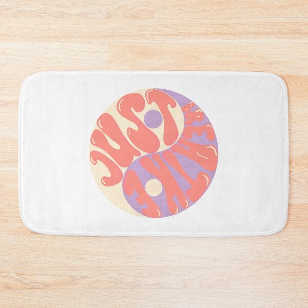 Item preview, Pastel yin Yang just breathe positive affirmation designed and sold by inkyclovers.