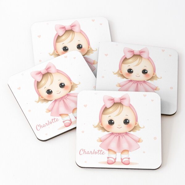 Item preview, Charlotte Baby Name – Cute Doll Illustration in Pastel Style designed and sold by daila70.