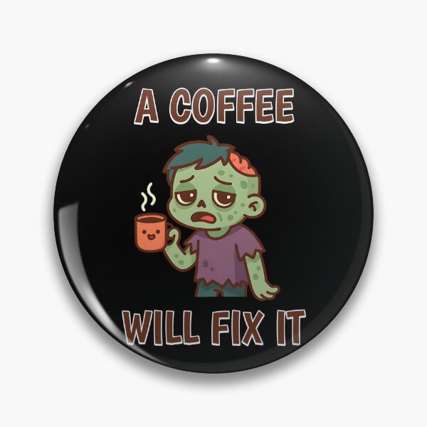 Item preview, A Coffee will fix it Zombie designed and sold by SekoOne.