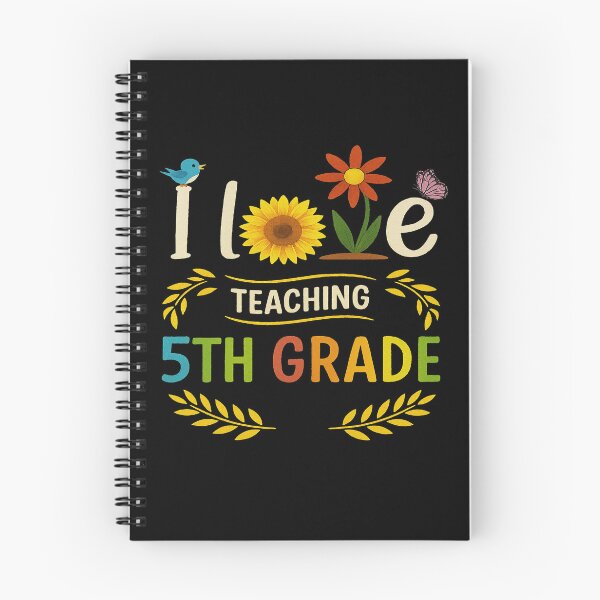Item preview, I Love Teaching 5th Grade Floral Nature Design designed and sold by MiracleBarto.