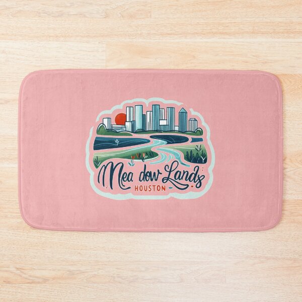 Item preview,  Meadow Lands Houston Watercolor Minimalist Cityscape Sticker, designed and sold by PaintMeWorld.