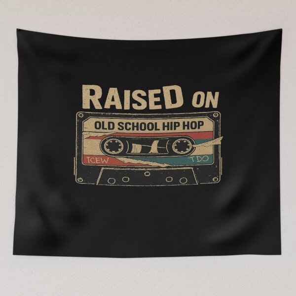 Item preview, Raised on Old School Hip Hop Cassette Tape Design designed and sold by MiracleBarto.
