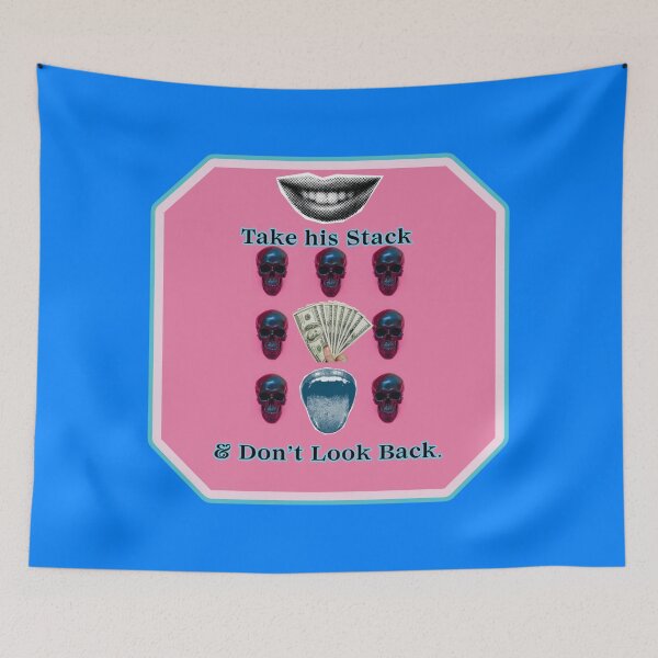 Item preview, Bright Edgy Y2k Pop Art Materialistic Skull Design designed and sold by Hanging On By A Staple.