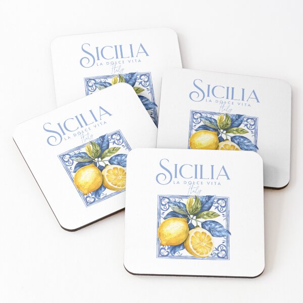 Item preview, Sicilia La Dolce Vita Italy Lemons designed and sold by PG Illustration.